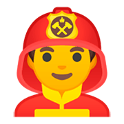 Emoji 👨‍🚒 Pompiere Uomo su Google Android 9.0.