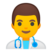 👨‍⚕️ Emoji Homem Profissional Da Saúde na Google Android 9.0.