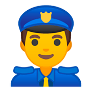 Émoji 👮‍♂️ Policier sur Google Android 9.0.