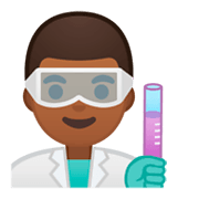 👨🏾‍🔬 Emoji Científico: Tono De Piel Oscuro Medio en Google Android 9.0.