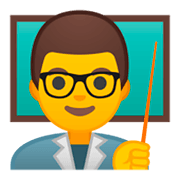 Émoji 👨‍🏫 Enseignant sur Google Android 9.0.