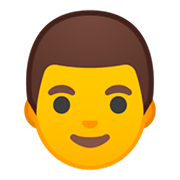 👨 Emoji Hombre en Google Android 9.0.