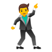 Emoji 🕺 Uomo Che Balla su Google Android 9.0.