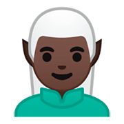 🧝🏿‍♂️ Emoji Elfo Homem: Pele Escura na Google Android 9.0.