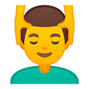 💆‍♂️ Emoji Homem Recebendo Massagem Facial na Google Android 9.0.