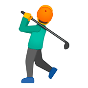 🏌️‍♂️ Emoji Hombre Jugando Al Golf en Google Android 9.0.