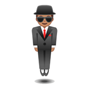 Émoji 🕴🏽 Homme D’affaires En Lévitation : Peau Légèrement Mate sur Google Android 9.0.