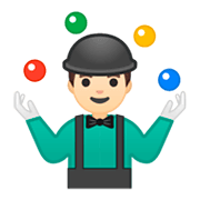 🤹🏻‍♂️ Emoji Jongleur: helle Hautfarbe Google Android 9.0.