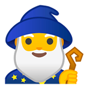 Emoji 🧙‍♂️ Mago Uomo su Google Android 9.0.