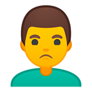 🙎‍♂️ Emoji Homem Fazendo Bico na Google Android 9.0.