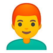 Emoji 👨‍🦰 Uomo: Capelli Rossi su Google Android 9.0.