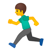 Emoji 🏃‍♂️ Uomo Che Corre su Google Android 9.0.