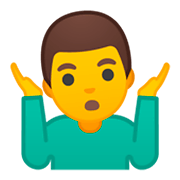 🤷‍♂️ Emoji Homem Dando De Ombros na Google Android 9.0.