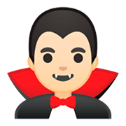 🧛🏻‍♂️ Emoji Vampiro Hombre: Tono De Piel Claro en Google Android 9.0.