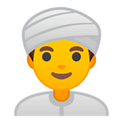 Emoji 👳 Persona Con Turbante su Google Android 9.0.