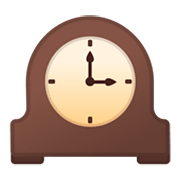Emoji 🕰️ Orologio Da Mensola su Google Android 9.0.