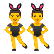👯‍♂️ Emoji Hombres Con Orejas De Conejo en Google Android 9.0.