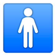 Émoji 🚹 Symbole Toilettes Hommes sur Google Android 9.0.