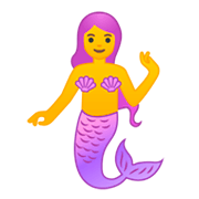 Emoji 🧜 Sirena su Google Android 9.0.