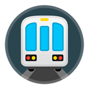 Emoji 🚇 Metropolitana su Google Android 9.0.
