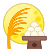🎑 Emoji Ceremonia De Contemplación De La Luna en Google Android 9.0.