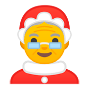 Emoji 🤶 Mamma Natale su Google Android 9.0.