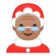 🤶🏽 Emoji Mamãe Noel: Pele Morena na Google Android 9.0.