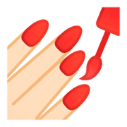 Emoji 💅🏻 Smalto Per Unghie: Carnagione Chiara su Google Android 9.0.