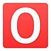 Emoji 🅾️ Gruppo Sanguigno 0 su Google Android 9.0.