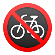 Emoji 🚳 Segnale Di Divieto Di Transito Delle Biciclette su Google Android 9.0.