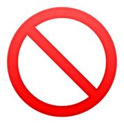 Émoji 🚫 Symbole D’interdiction sur Google Android 9.0.