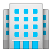 Émoji 🏢 Immeuble De Bureaux sur Google Android 9.0.
