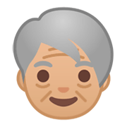 🧓🏼 Emoji Idoso: Pele Morena Clara na Google Android 9.0.