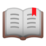 Emoji 📖 Libro Aperto su Google Android 9.0.