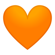 Emoji 🧡 Cuore Arancione su Google Android 9.0.