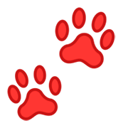 Émoji 🐾 Empreintes D’animaux sur Google Android 9.0.