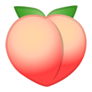 Emoji 🍑 Pesca su Google Android 9.0.