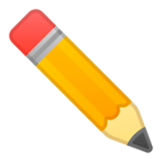 Émoji ✏️ Crayon sur Google Android 9.0.