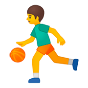 Emoji ⛹️ Persona Che Fa Rimbalzare Una Palla su Google Android 9.0.