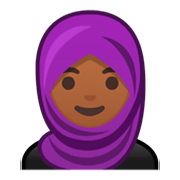 Émoji 🧕🏾 Femme Avec Foulard : Peau Mate sur Google Android 9.0.