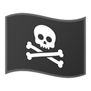 🏴‍☠️ Emoji Bandera Pirata en Google Android 9.0.
