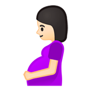 Emoji 🤰🏻 Donna Incinta: Carnagione Chiara su Google Android 9.0.