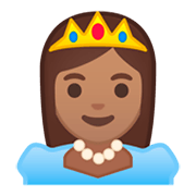 Emoji 👸🏽 Principessa: Carnagione Olivastra su Google Android 9.0.