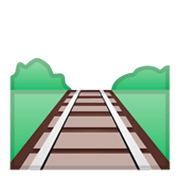🛤️ Emoji Vía De Tren en Google Android 9.0.