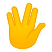 Emoji 🖖 Saluto Vulcaniano su Google Android 9.0.