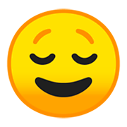 😌 Emoji Rosto Aliviado na Google Android 9.0.