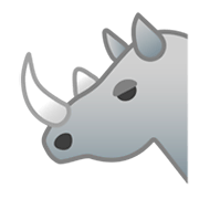 Émoji 🦏 Rhinocéros sur Google Android 9.0.