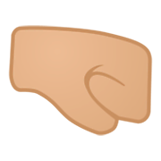 Emoji 🤜🏼 Pugno A Destra: Carnagione Abbastanza Chiara su Google Android 9.0.