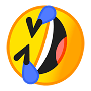 Emoji 🤣 Ridere A Crepapelle su Google Android 9.0.