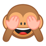 🙈 Emoji Mono Con Los Ojos Tapados en Google Android 9.0.